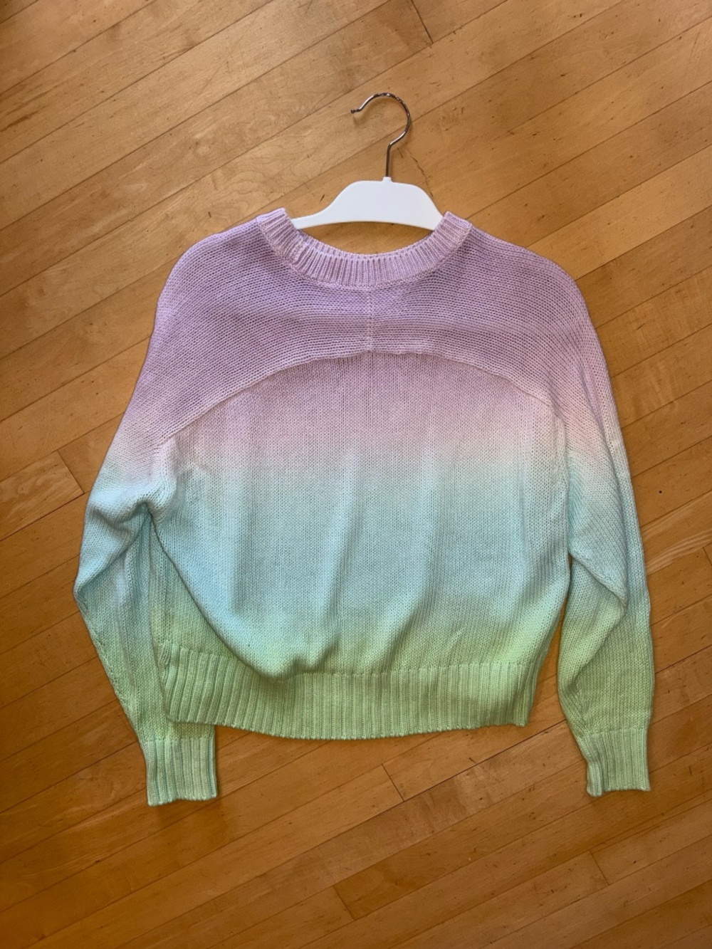 White & Warren tri color wash sweater, S, CB2647 - Picture 2 of 3